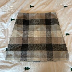 Loft Plaid A-Line Skirt, size 8 (NWT!) ✨